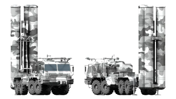 Мобильная Ракетная Система Земля Воздух S300 Rendered Illustration — стоковое фото