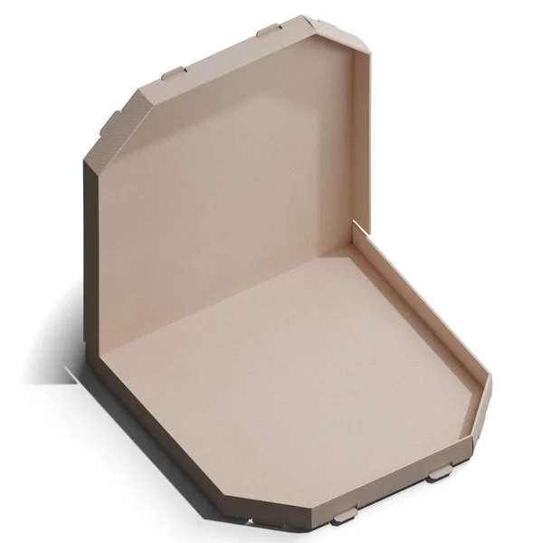 Pizza Kutusu Kaynağı Açıldı - 3d Resmedilmiş Resim