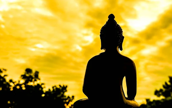 Закрийте Статую Будди Студії Чіангмай Таїланд — стокове фото