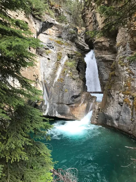 Johnston Canyon Parque Nacional Banff — Fotografia de Stock
