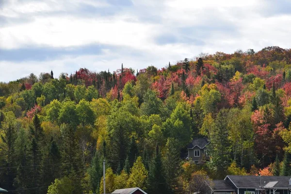 Quebecs Laurentides Bölgesinde Sonbahar — Stok fotoğraf