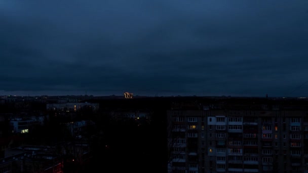 Timelapse Aube Dessus Ville Lviv Les Premières Heures Guerre Entre — Video