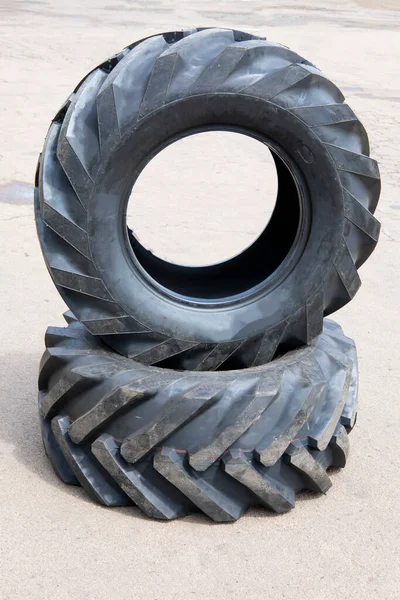New rubber on the loader, rubber for the tractor. New rubber. High quality photo