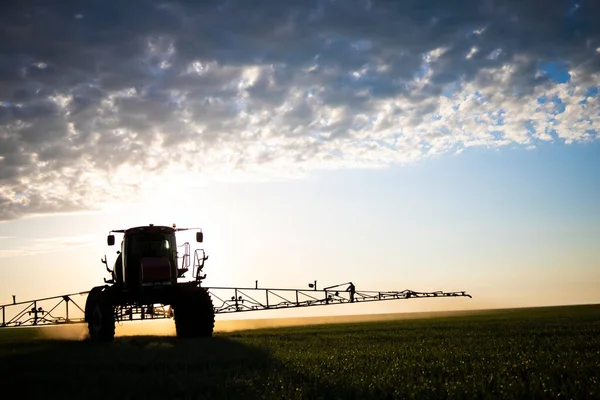 Special Tractor Treatment Fields Weeds Pests High Quality Photo — Stok Foto