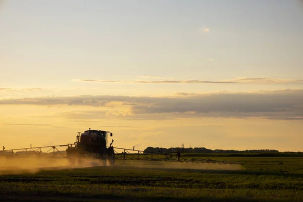 Special Tractor Treatment Fields Weeds Pests High Quality Photo — Stok Foto