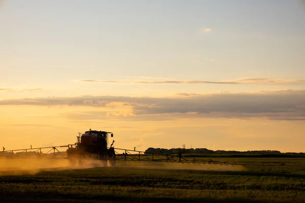 Special Tractor Treatment Fields Weeds Pests High Quality Photo Stok Foto Bebas Royalti