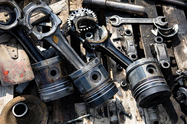 Piston Diesel Engine Repair Tractor High Quality Photo — Stock fotografie