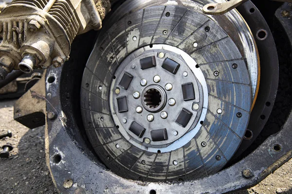 Clutch Disc Tractor Close High Quality Photo — Stock Photo, Image