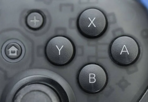 ゲームコントローラのボタンのマクロを閉じる — ストック写真