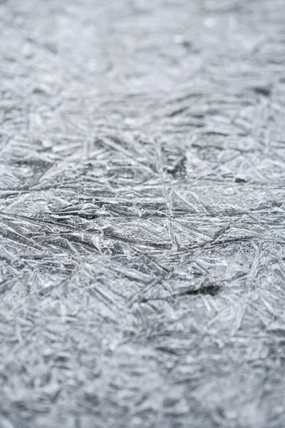 Closeup Macro Ice Crystals Frozen Water Winter Season — Stock Photo, Image