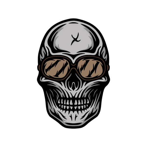 Calavera Carpintería Retro Mecánica Vintage Puede Ser Utilizado Como Emblema — Vector de stock