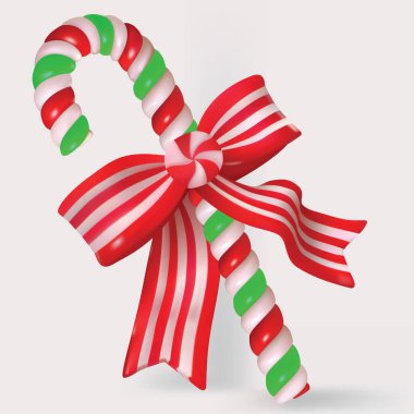 Yay, Noel ruhu, Noel tatlısı, Noel sembolü, Noel renklerinde üç renkli lolipop, yeşil, beyaz, kırmızı çizgili lolipop.