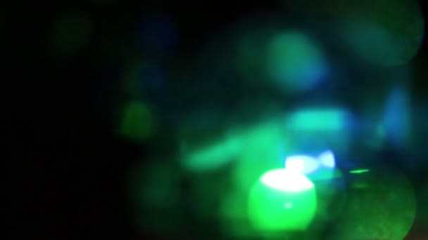 Abstrato Luzes Coloridas Efeito Bokeh — Vídeo de Stock
