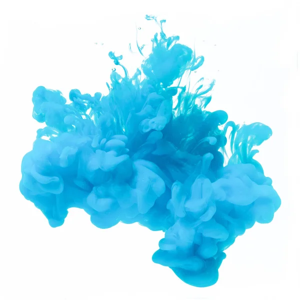 Foto Abstracta Tinta Azul Agua — Foto de Stock