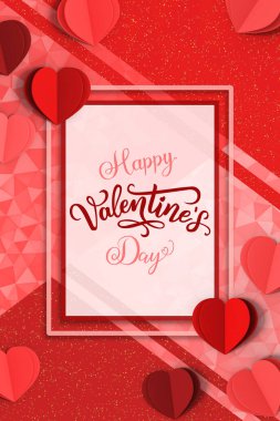 Sevgililer Günü konsepti geçmişi. Vektör çizimi. Sevgililer günün kutlu olsun.