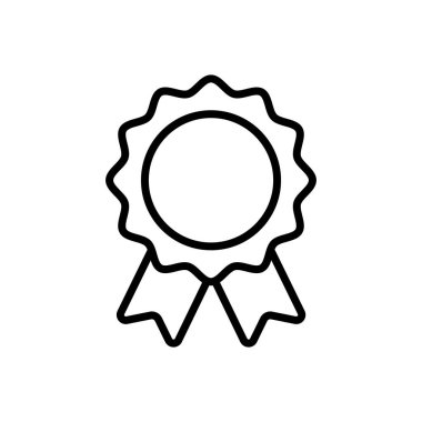 Award icon on isolated background. Medal, winner prize icon in flat linear style. Vector EPS 10