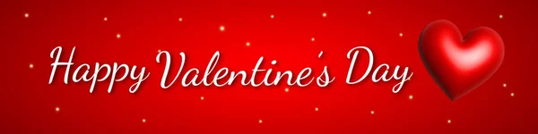 Feliz Banner Dia Dos Namorados Dia Dos Namorados Cartão Saudação — Vetor de Stock
