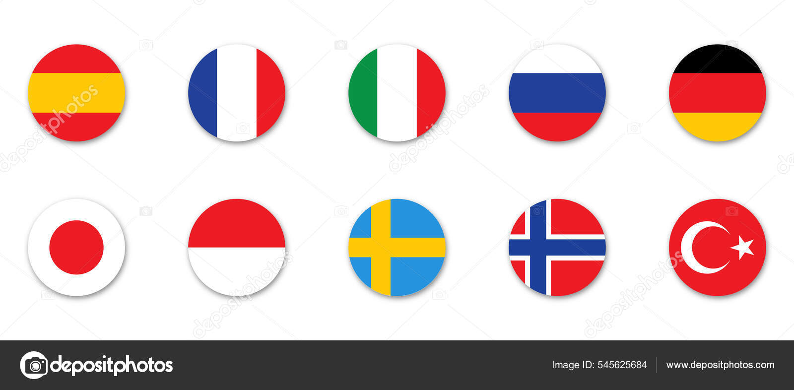 Premium Vector  Russia flag icon russian country national flags for europe  countries neumorphism language buttons