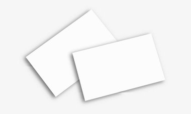 İzole edilmiş arka planda gölge etkisi olan gerçekçi bir kartvizit modeli. Yuvarlak kenarlı kart düzeni. Tasarımınız için vektör illüstrasyonu EPS 10