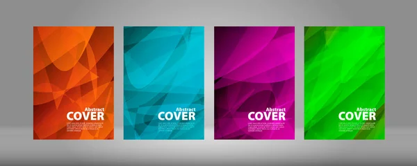 Collection Cover Vector Bannières Abstraites Modernes Dégradées Colorées Sur Fond — Image vectorielle