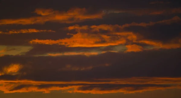 Sun Set Clouds Reddened — Fotografia de Stock