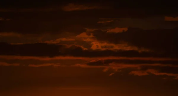 Зашло Солнце Облака Покраснели — стоковое фото