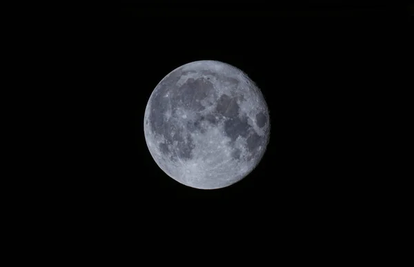 Una Vista Cerca Luna Llena Cielo —  Fotos de Stock