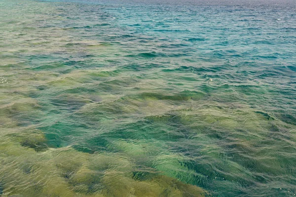 Ondas Superfície Mar Tropical Turquesa — Fotografia de Stock