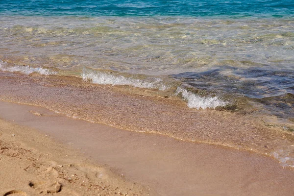 Waves Tropical Sandy Beach Red Sea — Φωτογραφία Αρχείου