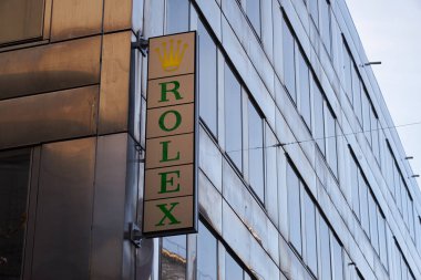 Stockholm, İsveç - 24 Nisan 2022 Rolex Logosu