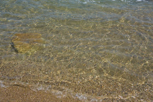 Verschwommene Wellen Von Klarem Meerwasser Als Hintergrund — Stockfoto