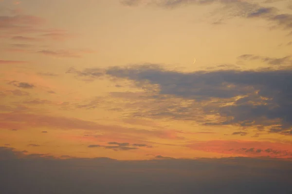 Colorful Sunset Sky River Golden Hour — Foto de Stock