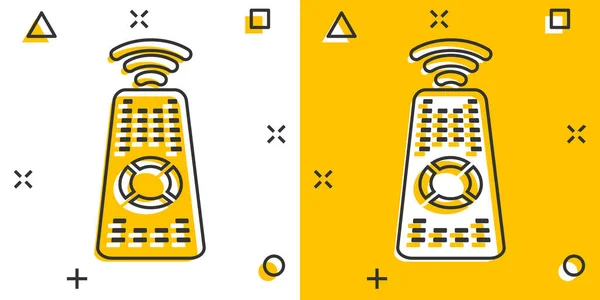 Icône Télécommande Dans Style Comique Illustration Vectorielle Signe Dessin Animé — Image vectorielle