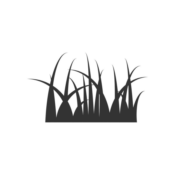 Grass icon in flat style. Eco lawn vector illustration on white isolated background. Floral garden business concept.