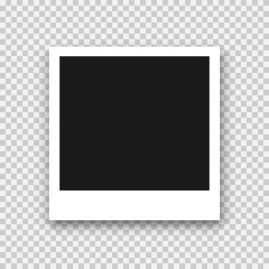 Eski fotoğraf çerçevesi simgesi düz stil. Beyaz izole arkaplanda albüm vektör illüstrasyonu. Resim çerçevesi biçimlendirme işi konsepti.