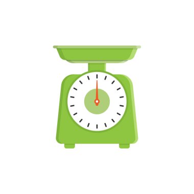 Bathroom weight scale icon in flat style. Mass measurement vector illustration on isolated background. Overweight sign business concept.