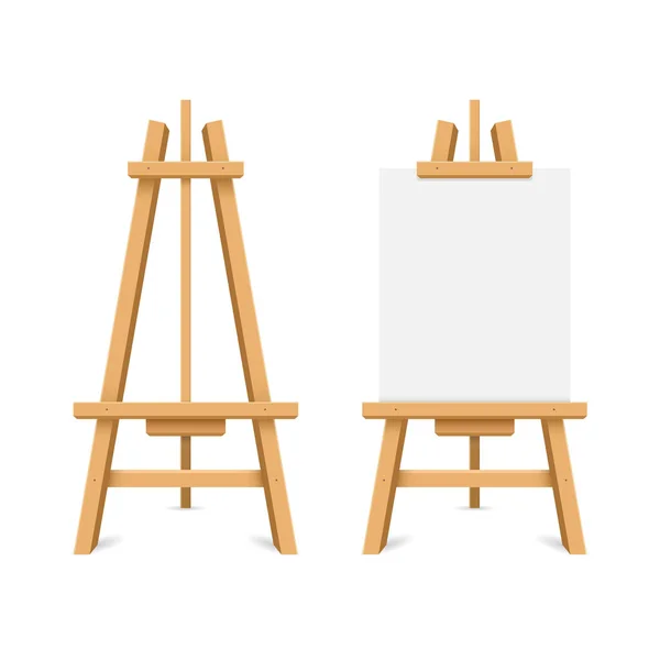 Paint Desk Icon Flat Style Easel Vector Illustration Isolated Background — Vettoriale Stock