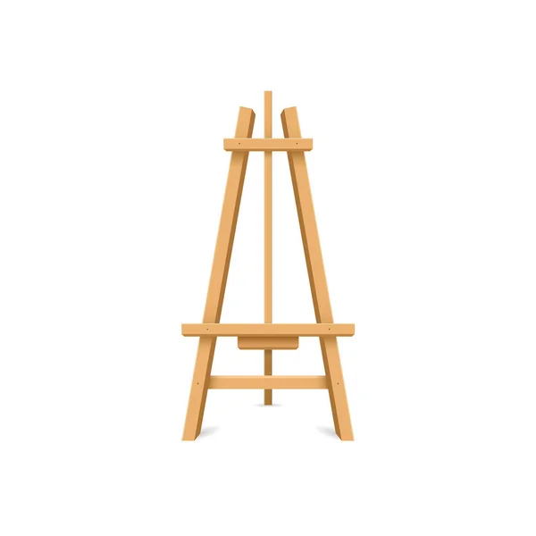 Paint Desk Icon Flat Style Easel Vector Illustration Isolated Background — Stok Vektör