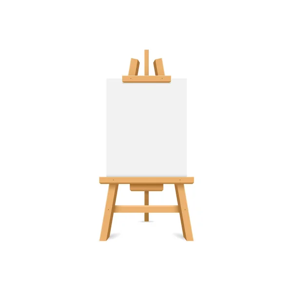 Paint Desk Icon Flat Style Easel Vector Illustration Isolated Background — Vettoriale Stock