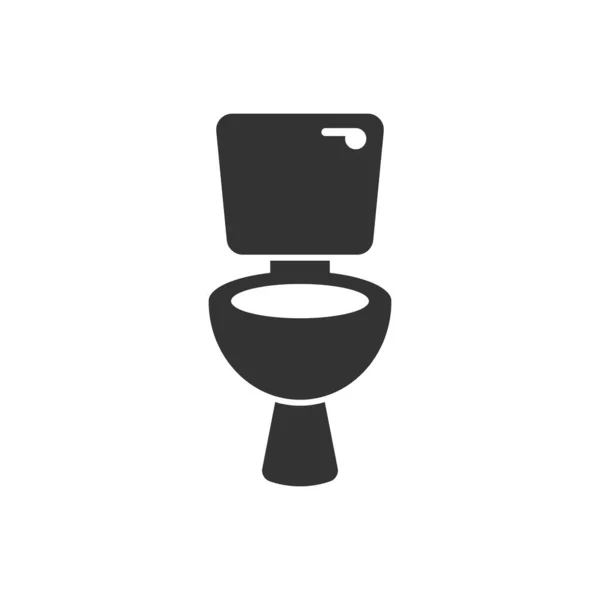 Tuvalet Ikonu Düz Stil Zole Edilmiş Arka Planda Hijyen Vektör — Stok Vektör