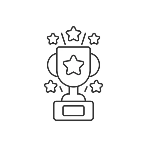 Trophy Κύπελλο Εικονίδιο Επίπεδη Στυλ Εικονογράφηση Φορέα Goblet Απομονωμένο Φόντο — Διανυσματικό Αρχείο