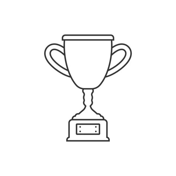 Trophy Cup Icon Flat Style Goblet Prize Vector Illustration Isolated — Vettoriale Stock