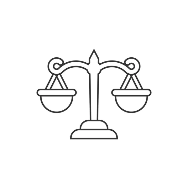Значок Чешуи Плоском Стиле Векторная Иллюстрация Весы Изолированном Фоне Концепция — стоковый вектор