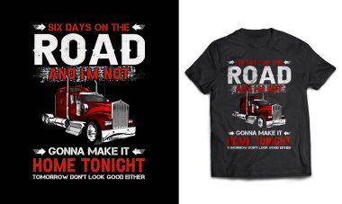 Tişört tasarımcısı kamyon şoförü taşımacılığı rozet, t-shirt, çıkartma, etiket için resim çizme vektörü
