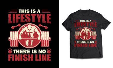 Fitness tişörtü tasarımı spor salonu egzersizi eğitim vektörü rozet, tişört, çıkartma, etiket