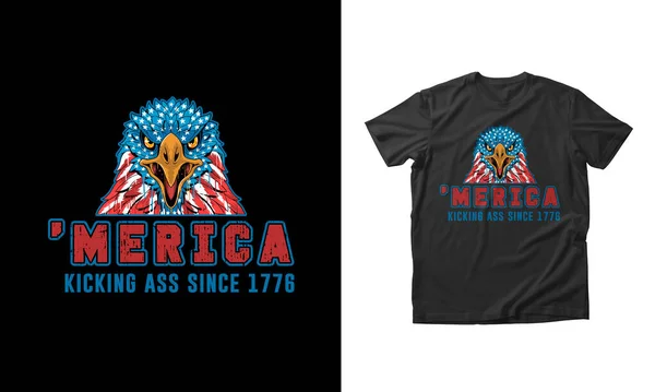 America 4th of july t shirt design, usa independence day Vector design for poster, badge, emblem, art, element, isolated, Typography 4th of july concept for shirt, lavel, icon, card