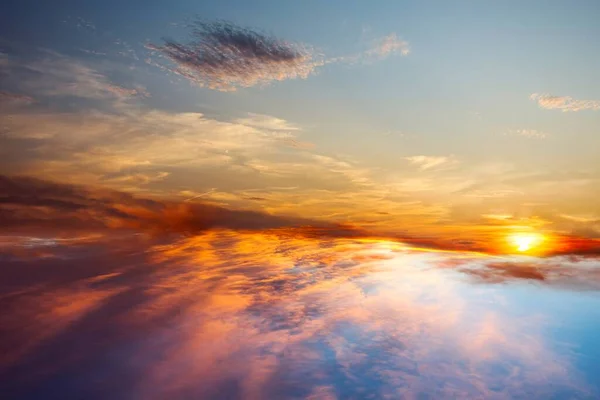 Nuvens Nascer Sol Céu Fundo Bom Dia — Fotografia de Stock