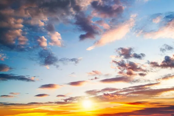 Clouds Sunset Sunrise Background Sky Good Morning — Stock Photo, Image