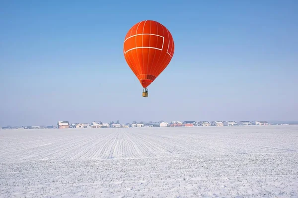 Balloons Early Morning Winter Day — Foto Stock
