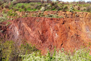 Natural resources  . Ground collapse . Colorful rocks with minerals